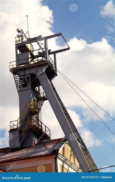 Coal Mine Headgear Tower Stock Photography - Image: 22763272