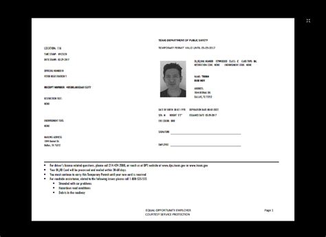 Fillable Editable Blank California Driver's License Template