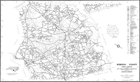 2000 Road Map of Robeson County, North Carolina