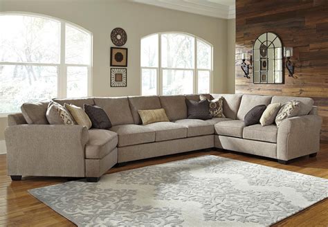 Benchcraft Pantomine 4-Piece Sectional with Left Cuddler & Armless Sofa | Del Sol Furniture ...