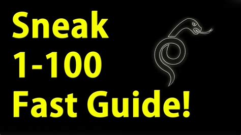 Sneak 1-100 in 10 minute's Guide Skyrim Fastest way to level - YouTube