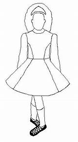 Costume Design Template Coloring Pages sketch template
