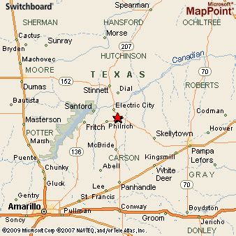 Borger Texas Map