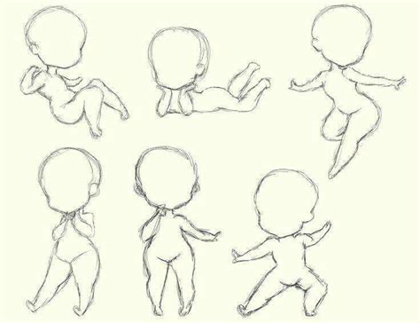 Chibi reference/poses | Chibi body, Chibi drawings, Chibi sketch