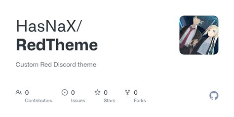 GitHub - HasNaX/RedTheme: Custom Red Discord theme