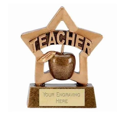 Teacher Award Trophy Personalized Engraving - Etsy