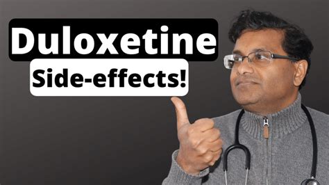 Duloxetine side effects: – Thinkyourhealth