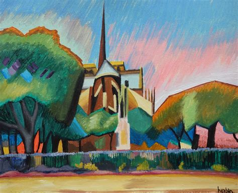 Remarkable French Cubist Landscape Oil Painting Picasso - Etsy