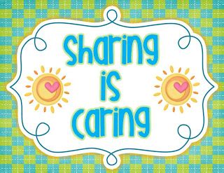 Sharing is Caring! Giveaway | Fluttering Through First Grade