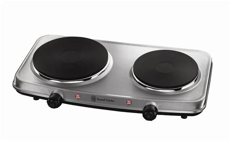 Russell Hobbs 2 Plate Mini Hot Plate Hob 15199, 1500 W - Stainless ...