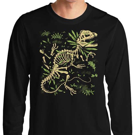 Dilophosaurus Fossils - Long Sleeve T-Shirt | Once Upon a Tee