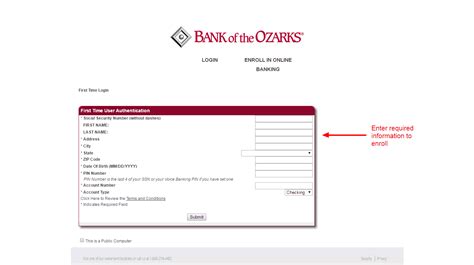 Bank of the Ozarks Online Banking Login - CC Bank