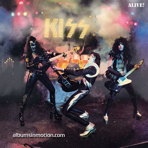 KISS Alive animated album cover : r/KISS