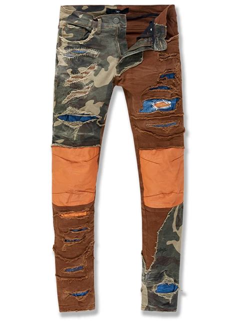 Jordan Craig Jeans - Patchwork - Woodland - JM3487 – Vengeance78