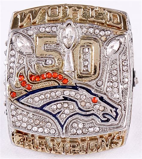 Von Miller Denver Broncos High Quality Replica 2015 Super Bowl 50 Championship Ring | Pristine ...