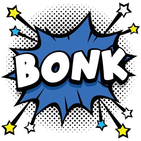 bonk Pop art comic speech bubbles book sound effects 12946777 Vector Art at Vecteezy