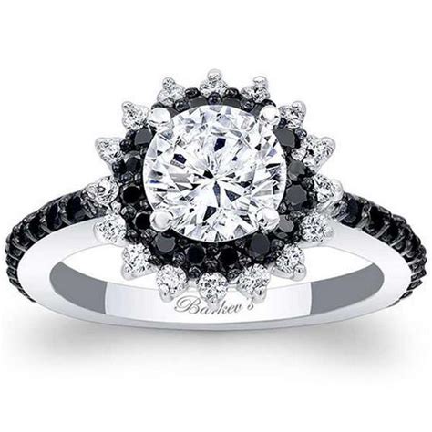 Barkev's "Starburst" Black Diamond Halo Engagement Ring – Ben Garelick