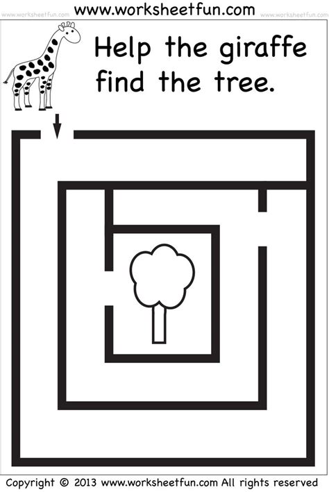 Mazes for kids printable, Printable preschool worksheets, Free ...