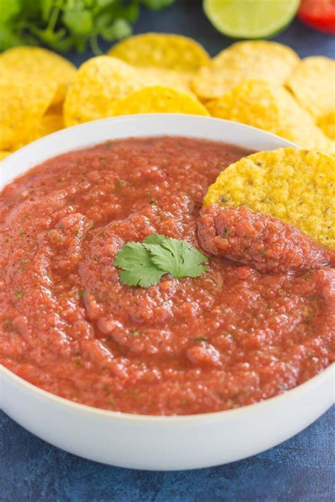 Restaurant Style Salsa (Homemade & So Easy!) - Pumpkin 'N Spice