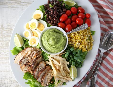 Mexican Grilled Chicken Cobb Salad - Tastefulventure