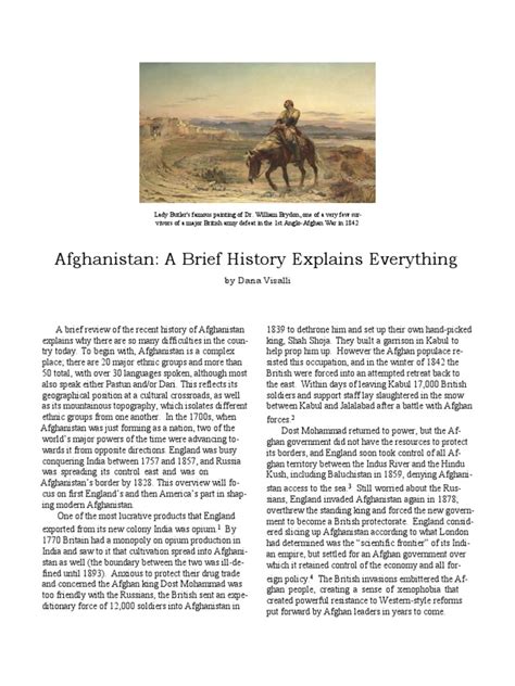 Afghanistan A Brief History | PDF