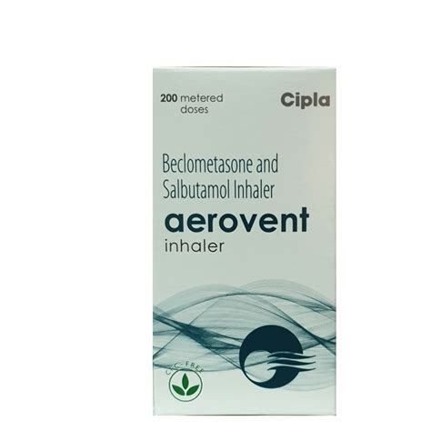 Aerovent inhaler (salbutamol/beclomethasone) 200 doses - Ehealth Kenya