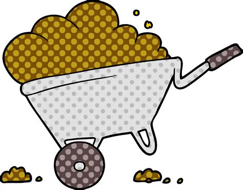 vector cartoon wheelbarrow 12536003 Vector Art at Vecteezy