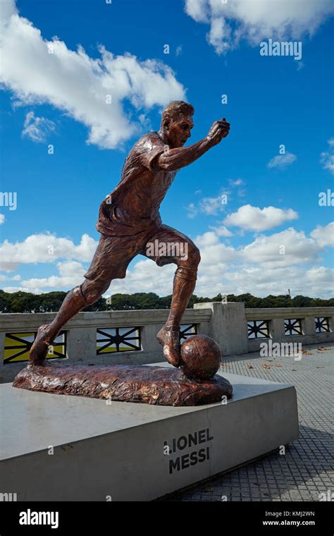 Lionel Messi statue, Puerto Madero, Buenos Aires, Argentina, South ...