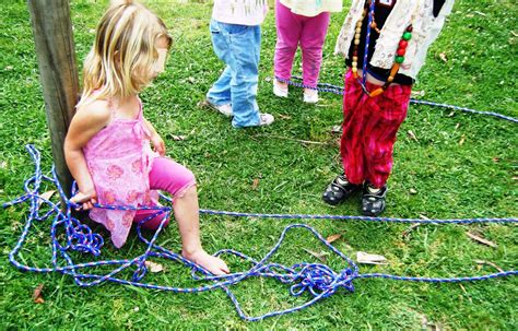 let the children play: building a rope bridge