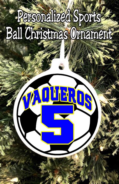 Sports Ball Personalized Christmas Ornament – DIY Party Mom