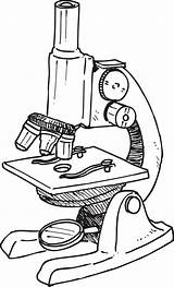 Microscope Laboratory Drawing sketch template