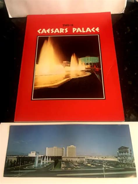 VINTAGE CAESARS PALACE Hotel Guest Souvenir Las Vegas 1970's Bonus ...