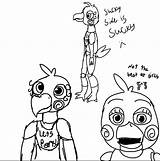 Withered Toy Chica Coloring Pages Sketch Coloring Page sketch template