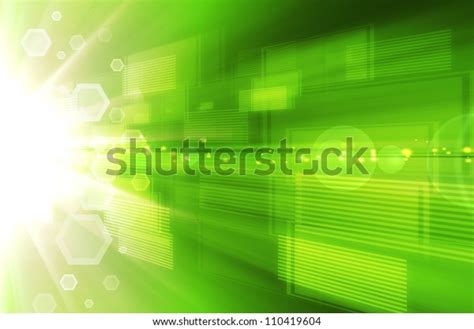 Abstract Green Technology Background Stock Illustration 110419604