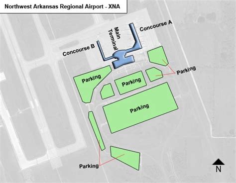 Northwest Arkansas Regional XNA Airport Terminal Map