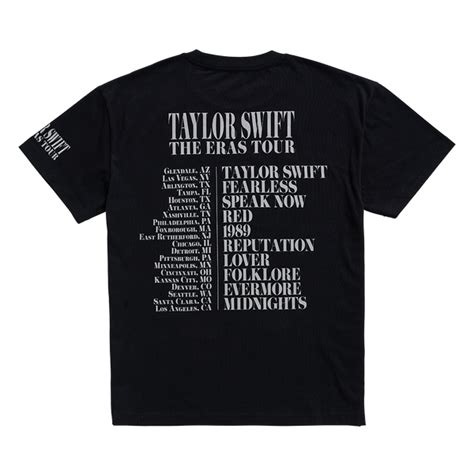 Taylor Swift The Eras Tour Black T-Shirt – Taylor Swift Official Store