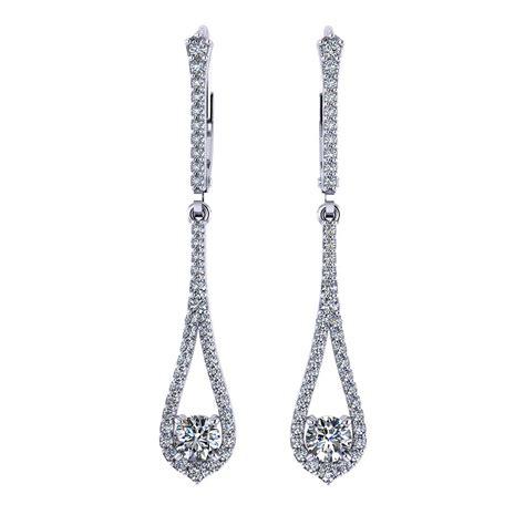 Dangling Diamond Earrings - Jewelry Designs