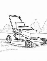 Lawn Mower Coloring Pages  Nation sketch template
