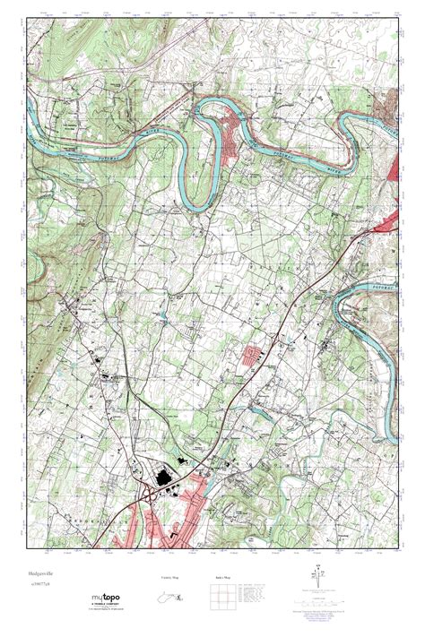 MyTopo Hedgesville, West Virginia USGS Quad Topo Map