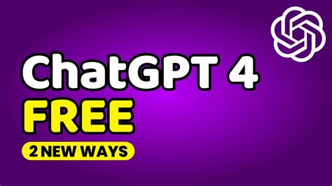 Use Chat GPT 4 for Free | Two Brand New Ways on How to Use GPT 4 for Free - YouTube