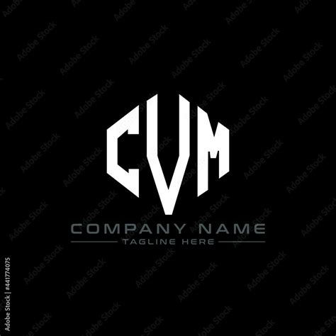 CVM letter logo design with polygon shape. CVM polygon logo monogram. CVM cube logo design. CVM ...