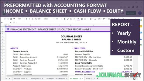 Google Spreadsheet Accounting Template for Manufacturing Business ...