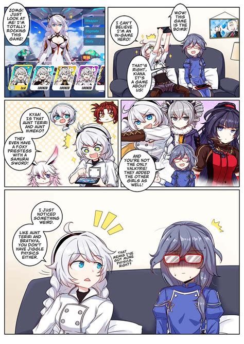 01 Kiana Plays Honkai — Honkai Impact 3rd Manga Station | Gambar lucu, Animasi, Ilustrasi karakter