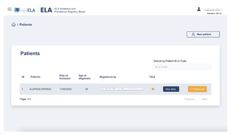 FIGURE National Registry screen after physician user login. All data... | Download Scientific ...