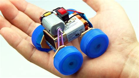 How to Make a Powered Car Very Simple - DIY Electric Mini Car #roboterbasteln | Kids engineering ...