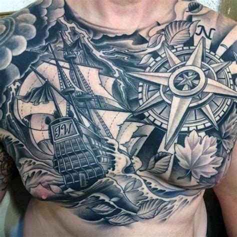 70 Ship Tattoo Ideas For Men - A Sea Of Sailor Designs