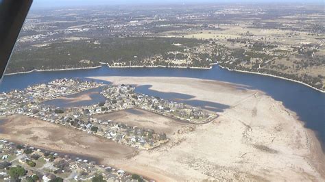 Where two coves on Lake Granbury used to be, mud flats remain. | Places to visit, Aerial, Lake