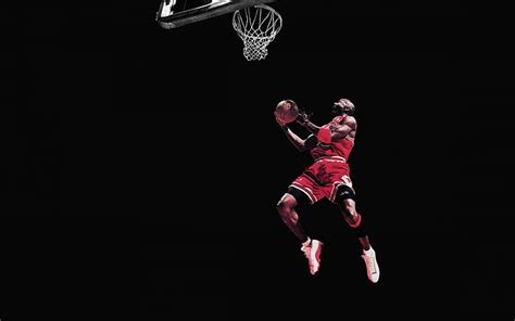 1366x768px | free download | HD wallpaper: Michael Jordan Chicago Bulls Basketball Jump Black HD ...