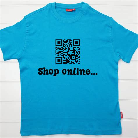 Men's Personalised Qr Code T Shirt By Simply Colors