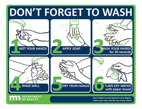 image of hand hygiene poster